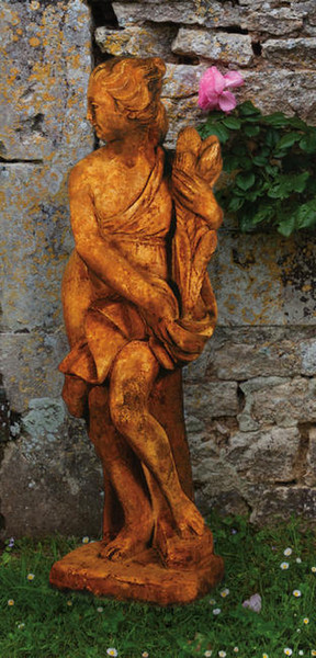 Italian Fall Season With Wheat Statue